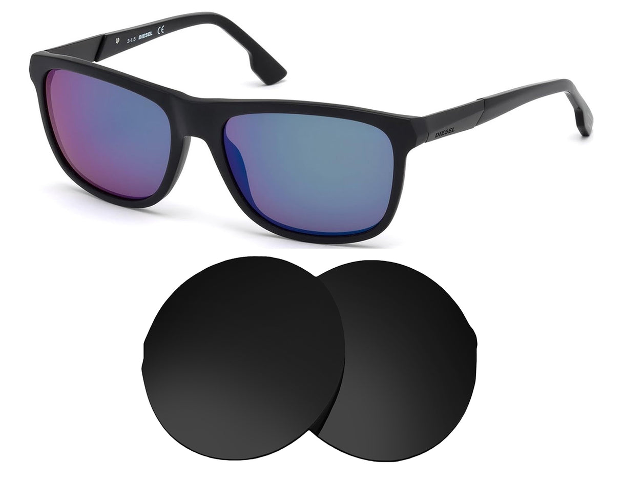Diesel DL 0187-Replacement Lenses-Volcanic Black-Non-Polarized-Seek Optics