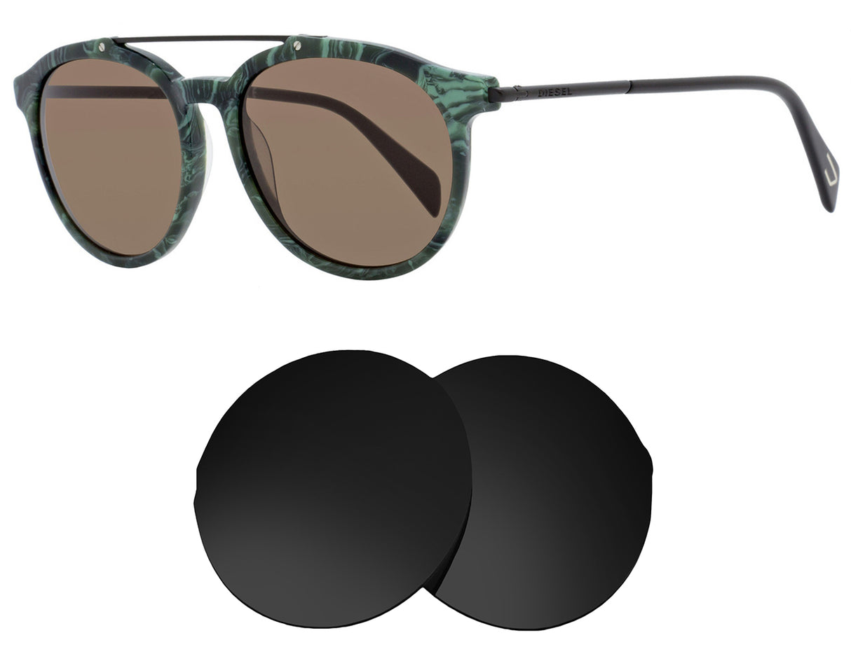 Diesel DL 0188-Replacement Lenses-Volcanic Black-Non-Polarized-Seek Optics