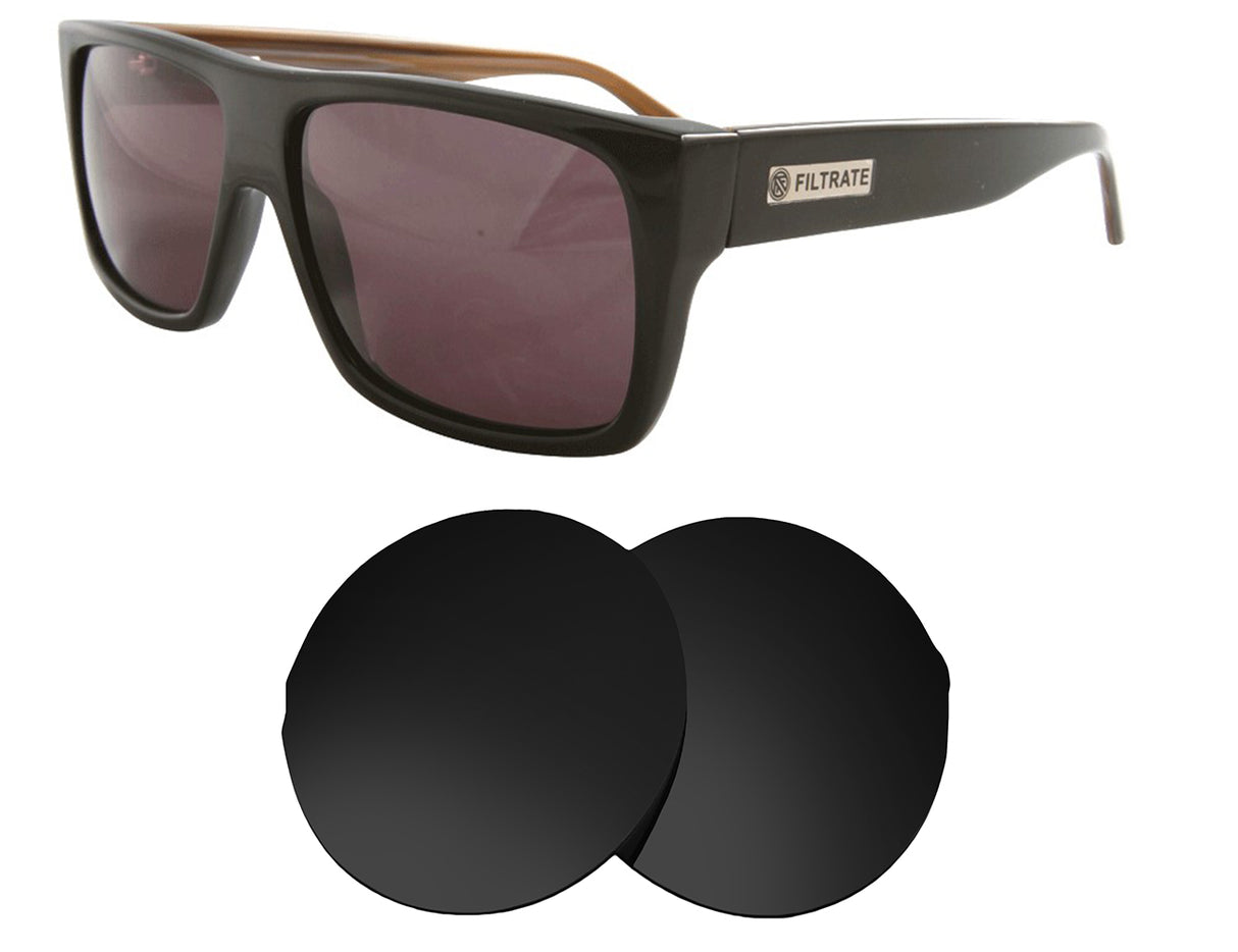 Filtrate Basque-Replacement Lenses-Volcanic Black-Non-Polarized-Seek Optics