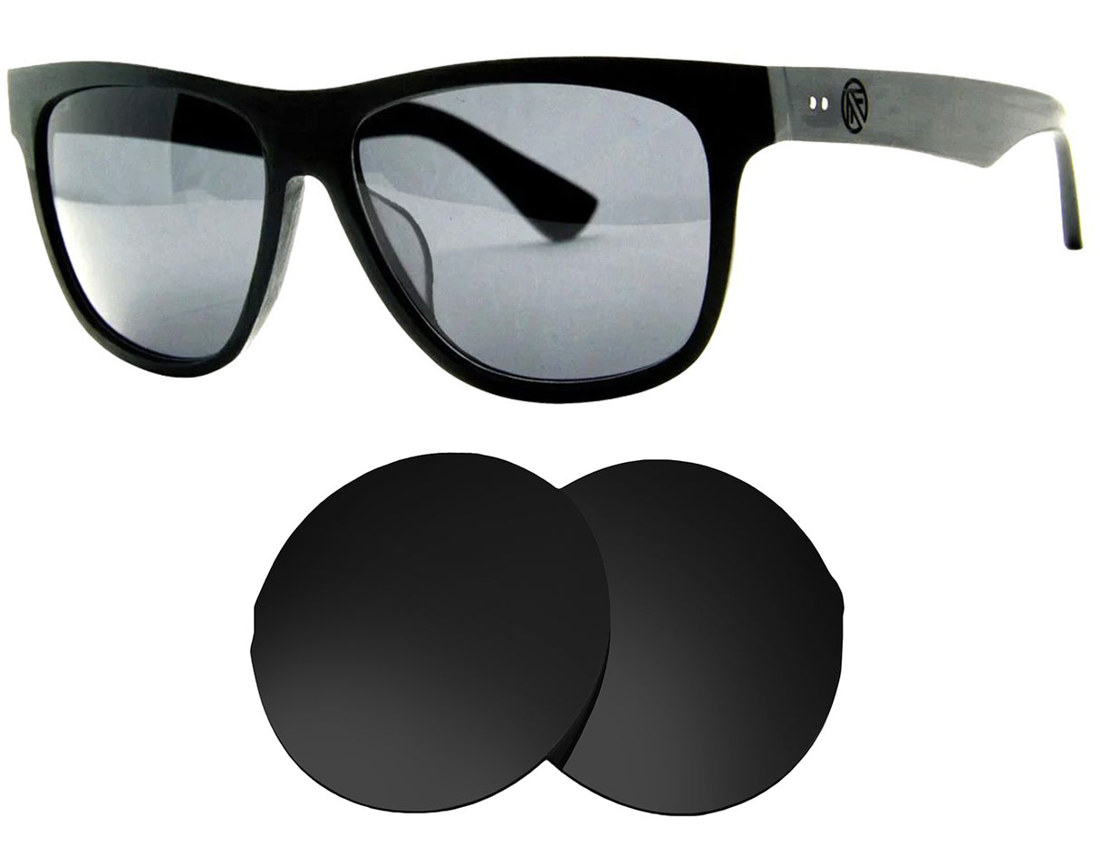 Filtrate Calloway-Replacement Lenses-Volcanic Black-Non-Polarized-Seek Optics