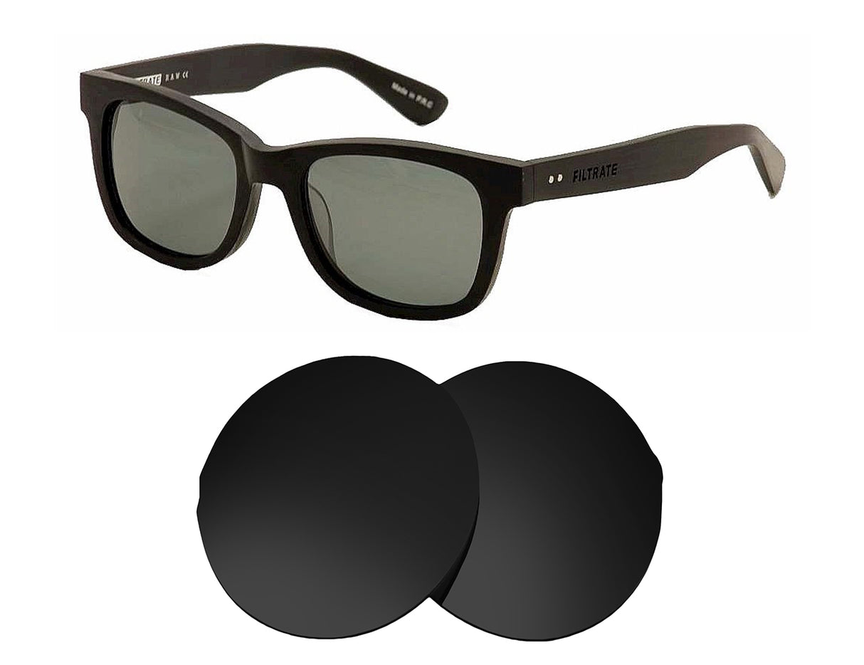 Filtrate Oxford-Replacement Lenses-Volcanic Black-Non-Polarized-Seek Optics