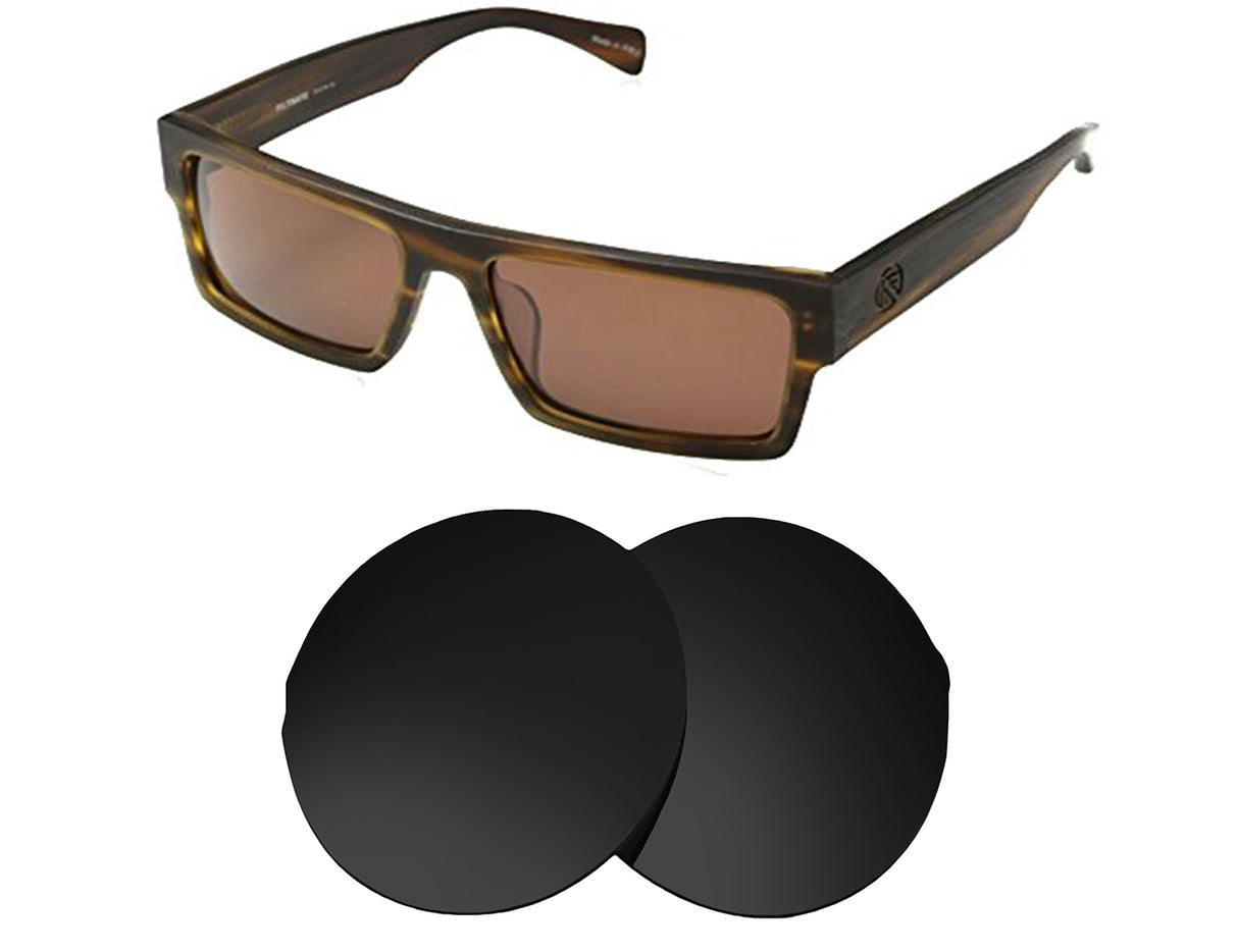 Filtrate Proper 2-Replacement Lenses-Volcanic Black-Non-Polarized-Seek Optics