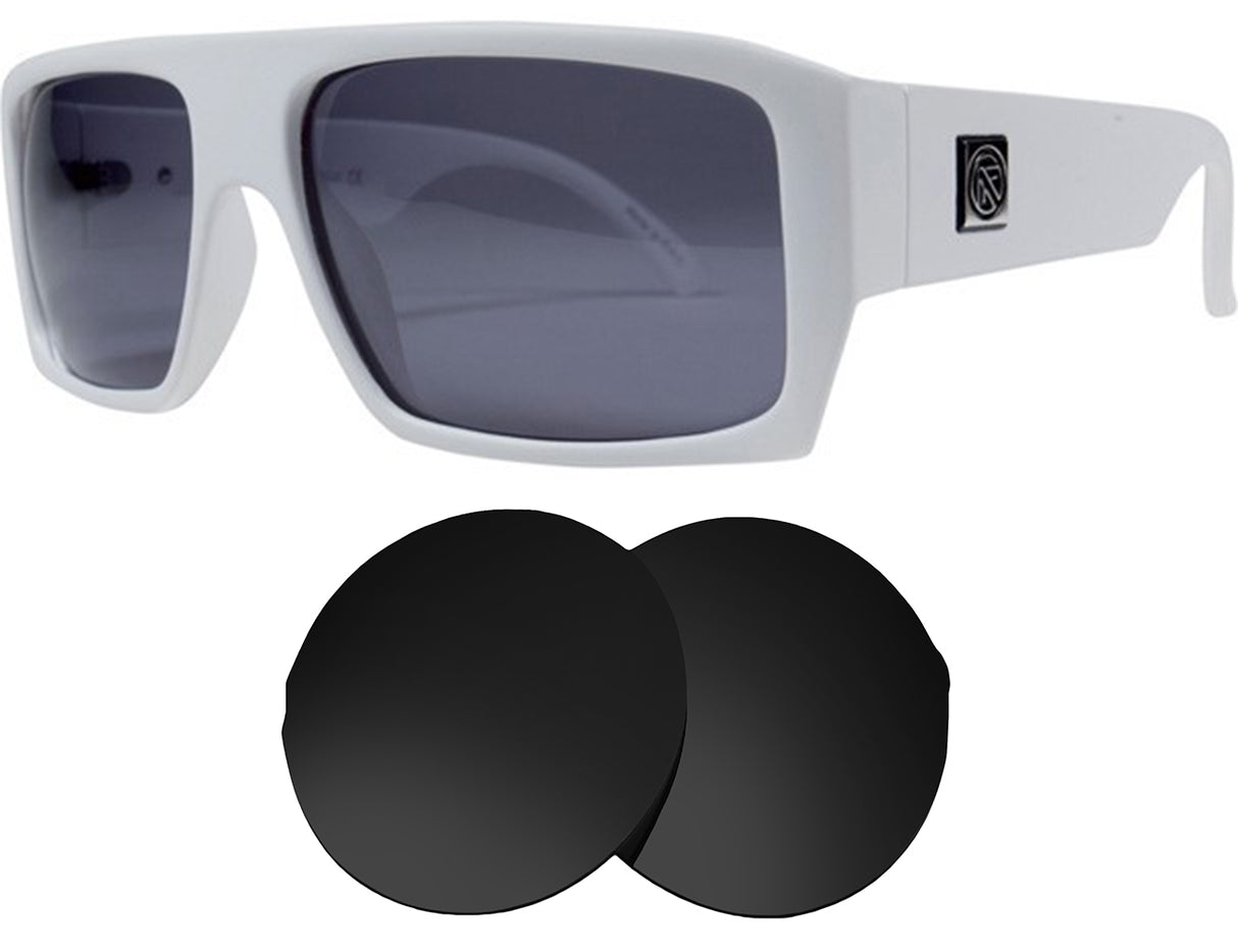 Filtrate Ruido-Replacement Lenses-Volcanic Black-Non-Polarized-Seek Optics