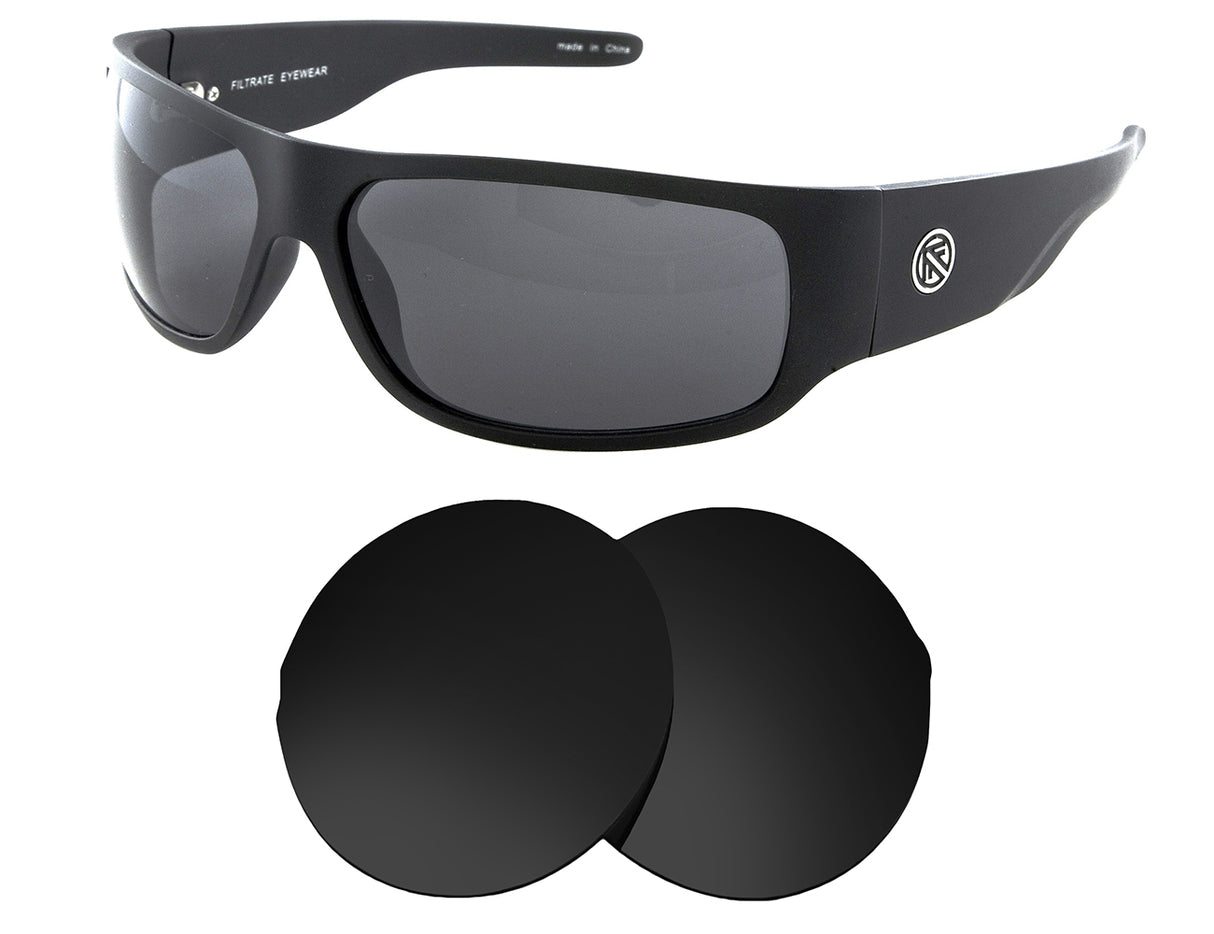 Filtrate Zeppelin-Replacement Lenses-Volcanic Black-Non-Polarized-Seek Optics