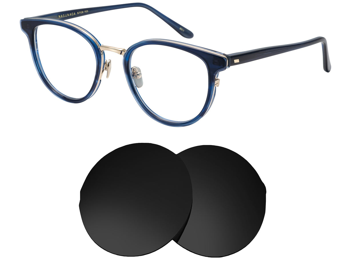 Masunaga GMS-822-Replacement Lenses-Volcanic Black-Non-Polarized-Seek Optics