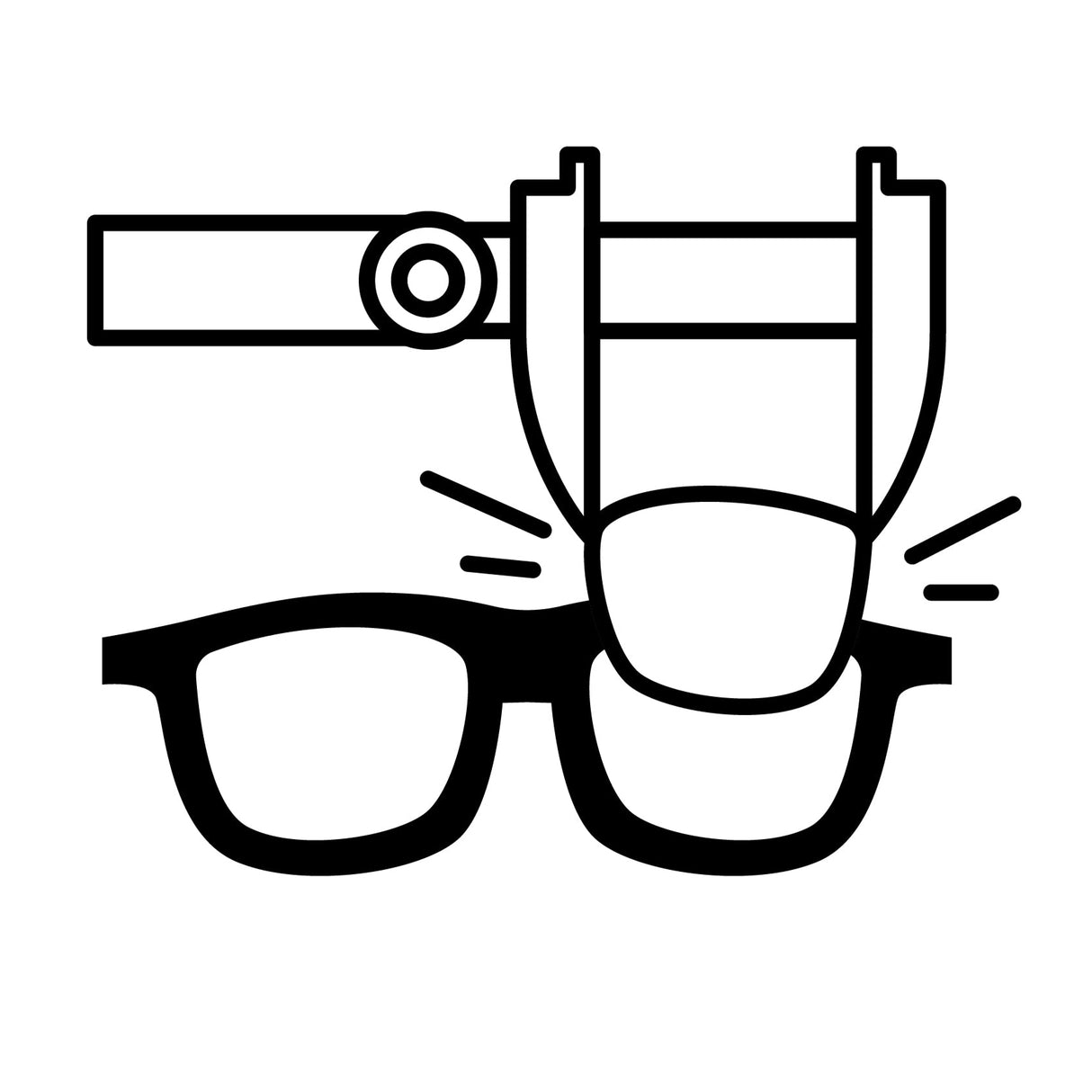 icon custom fitment for sunglasses and eyeglasses