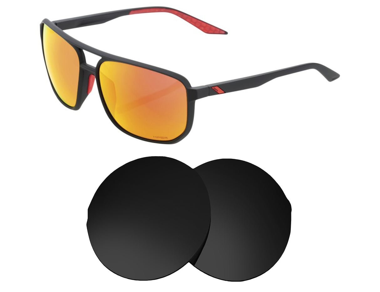 100% Konnor-Replacement Lenses-Volcanic Black-Non-Polarized-Seek Optics