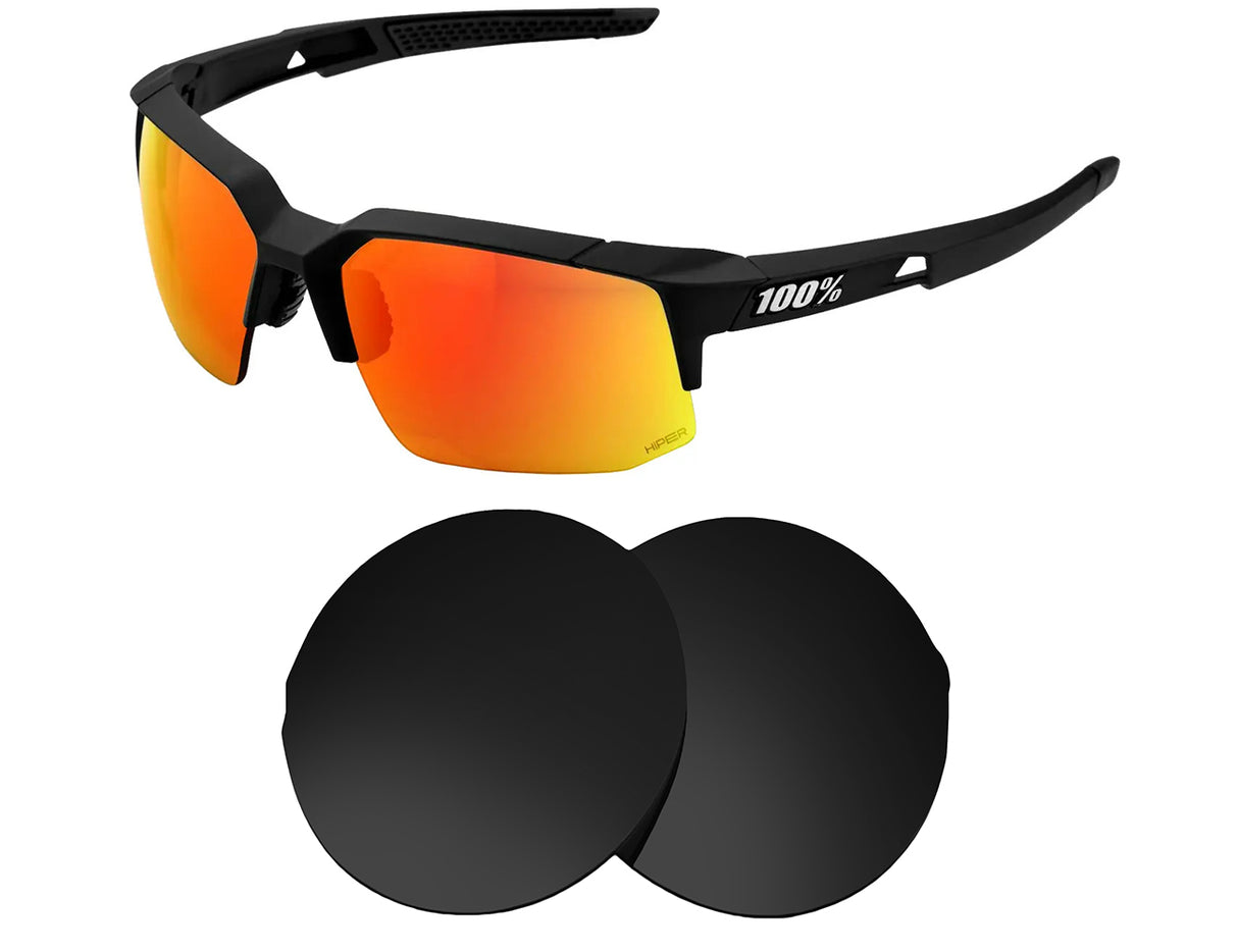 100% Speedcoupe-Replacement Lenses-Volcanic Black-Non-Polarized-Seek Optics