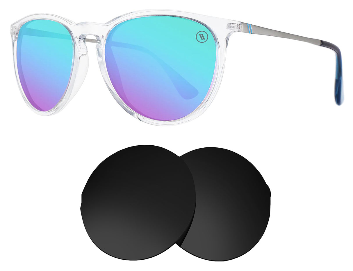Blenders Always Cool-Replacement Lenses-Volcanic Black-Non-Polarized-Seek Optics