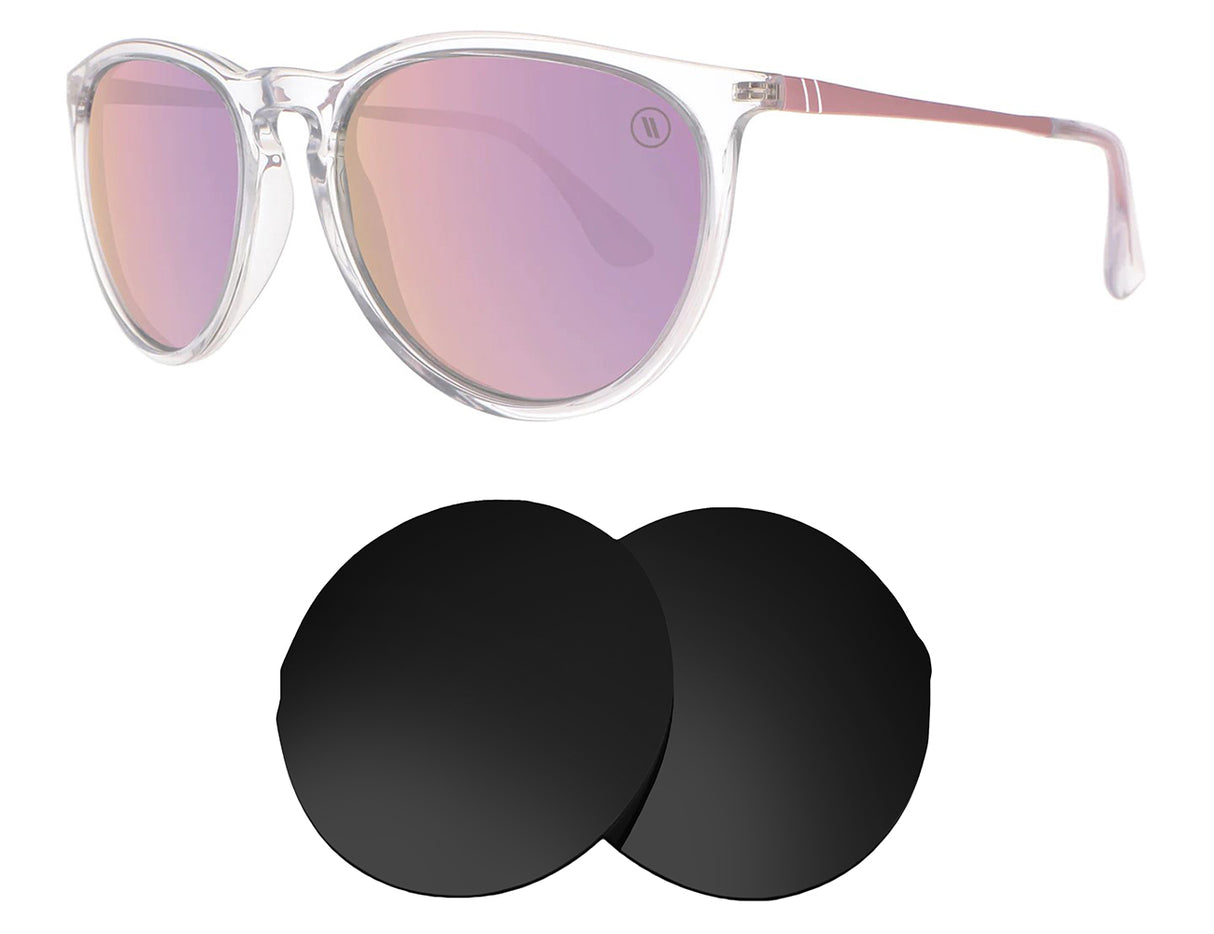 Blenders Aspen Rose-Replacement Lenses-Volcanic Black-Non-Polarized-Seek Optics