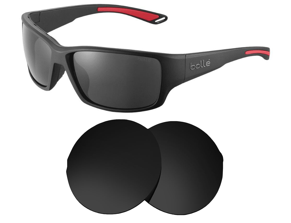 Bolle Kayman-Replacement Lenses-Volcanic Black-Non-Polarized-Seek Optics