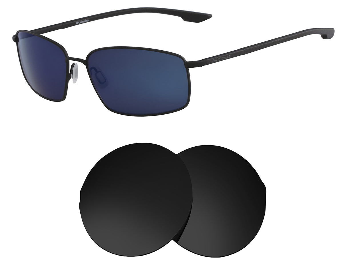 Columbia Pine Needle-Replacement Lenses-Volcanic Black-Non-Polarized-Seek Optics