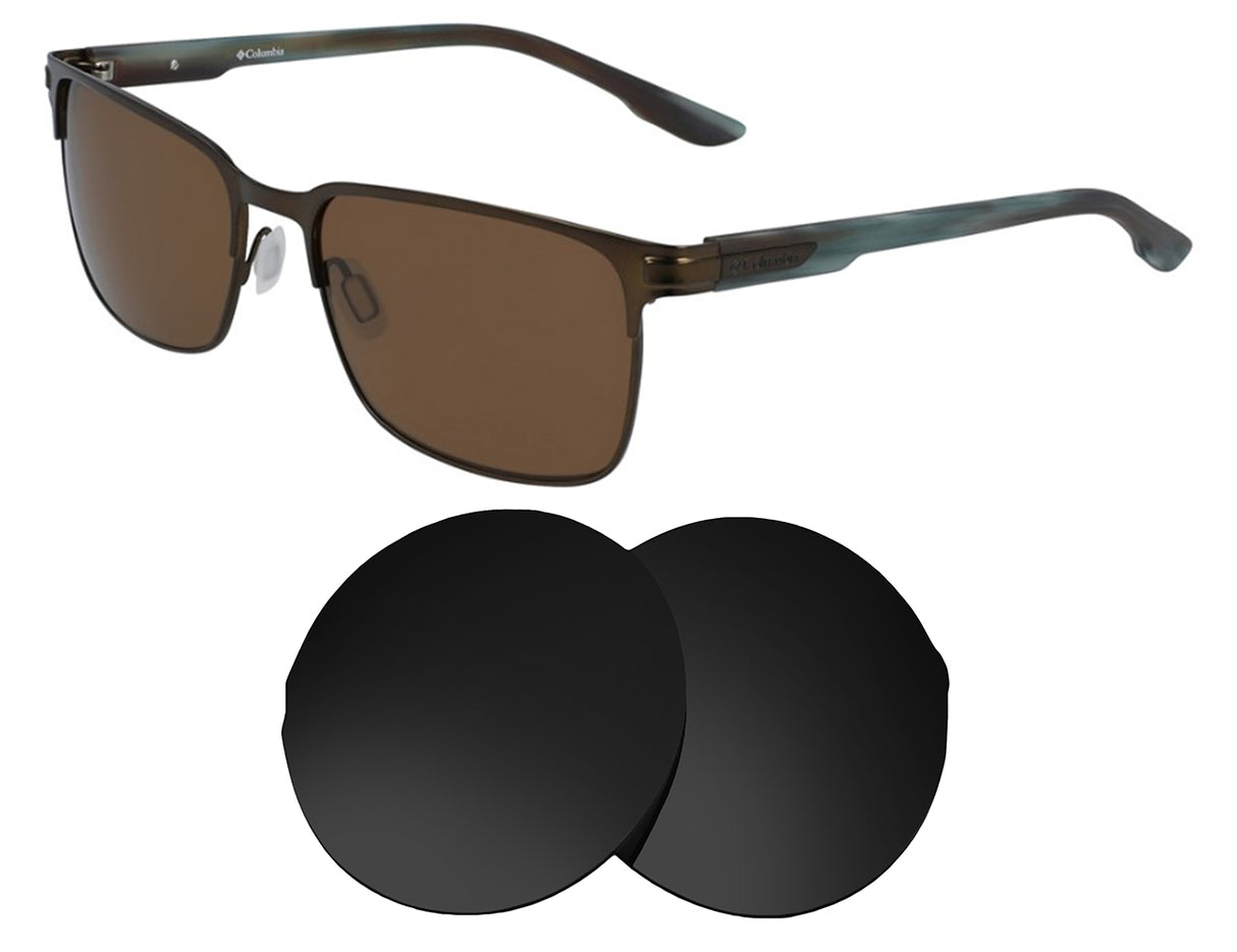 Columbia Pike Lake-Replacement Lenses-Volcanic Black-Non-Polarized-Seek Optics