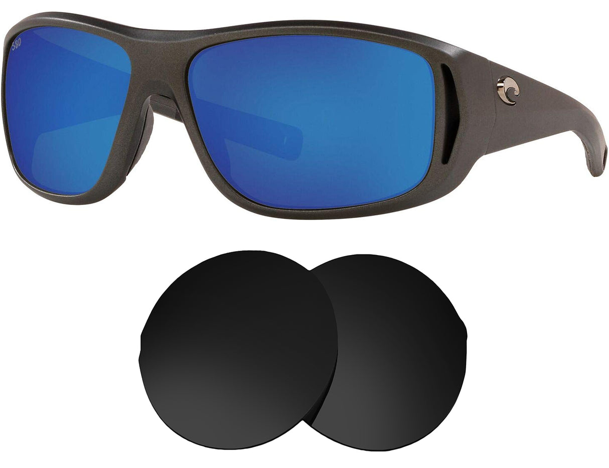 Costa Del Mar Montauk-Replacement Lenses-Volcanic Black-Non-Polarized-Seek Optics