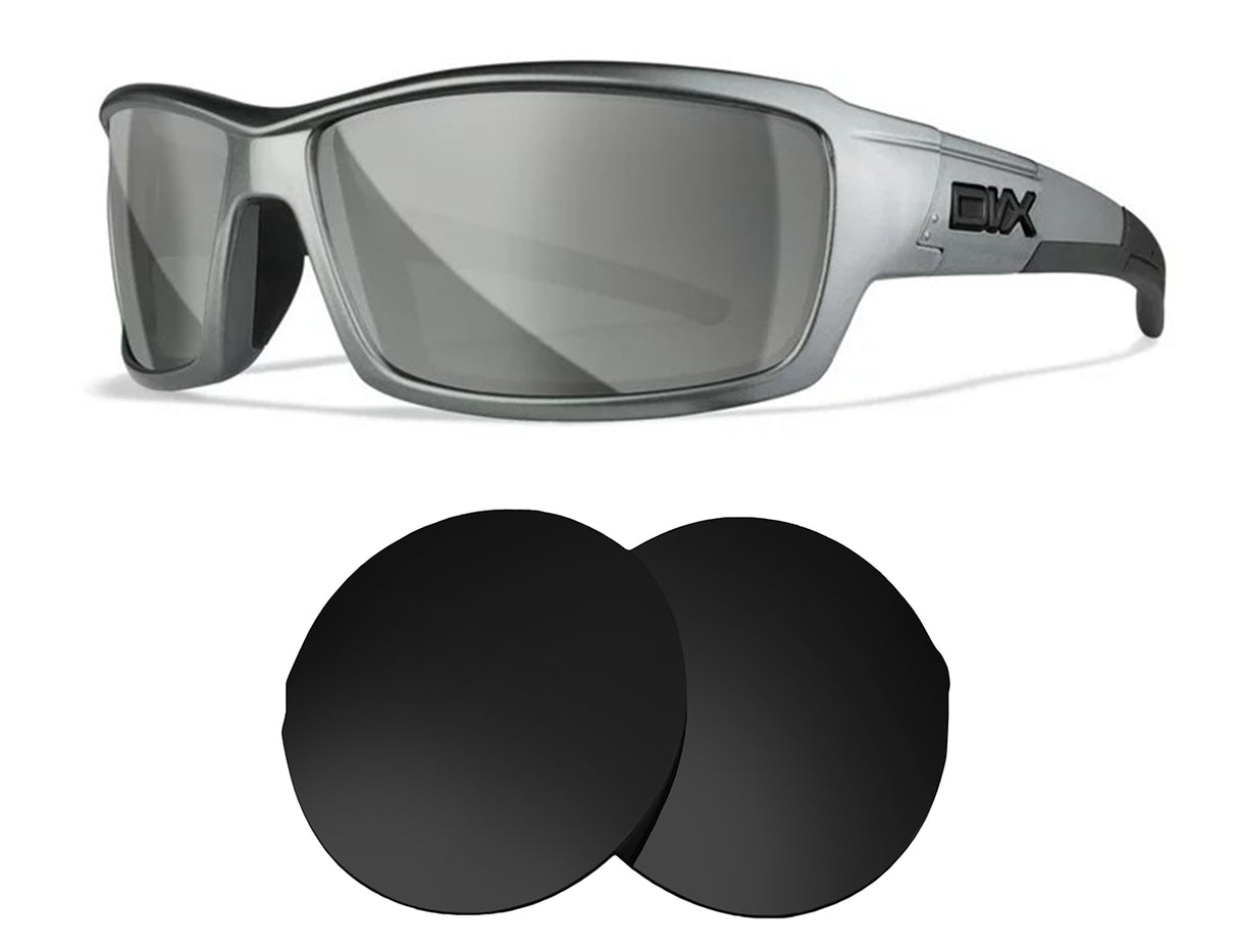 DVX Noise-Replacement Lenses-Volcanic Black-Non-Polarized-Seek Optics
