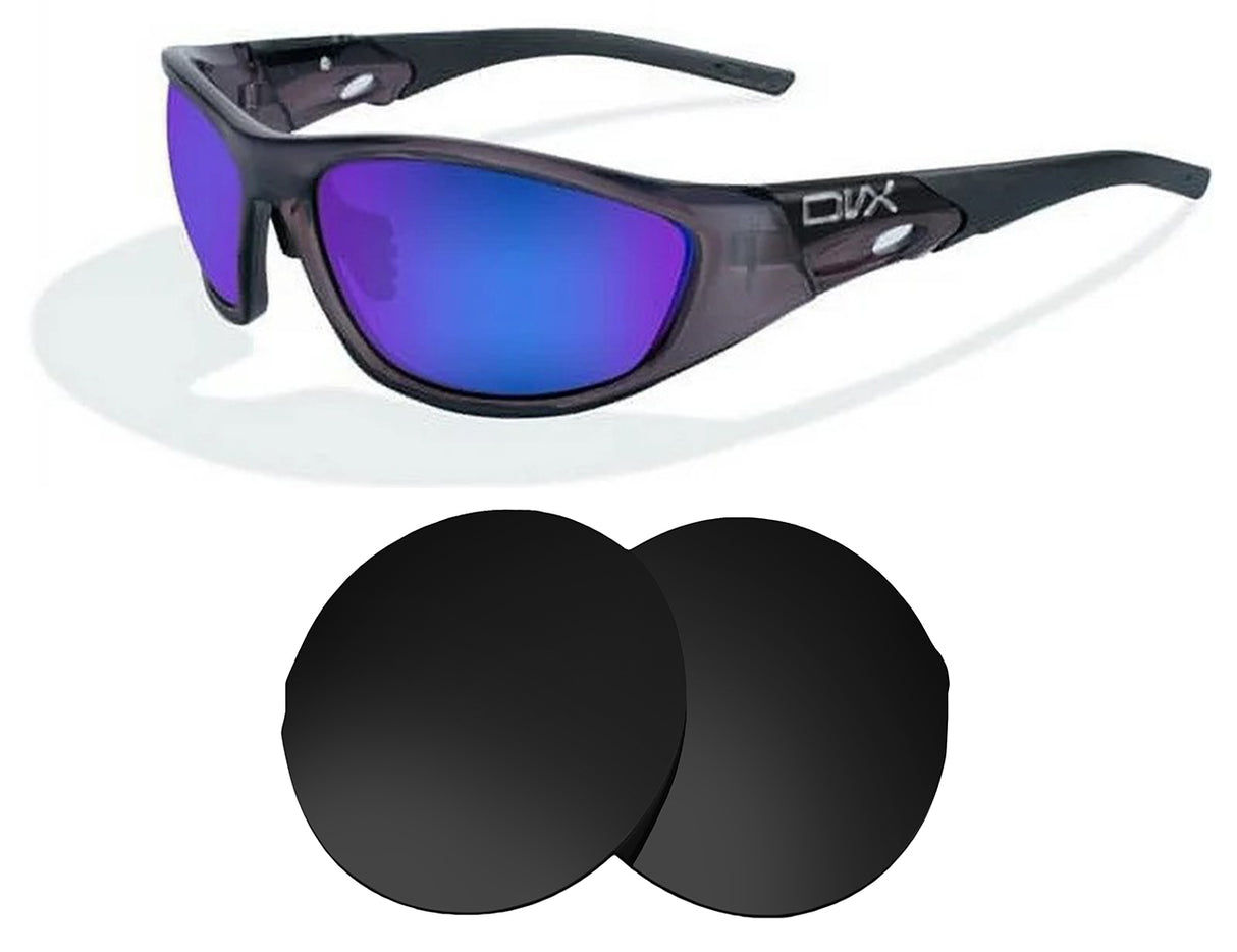 DVX Space-Replacement Lenses-Volcanic Black-Non-Polarized-Seek Optics