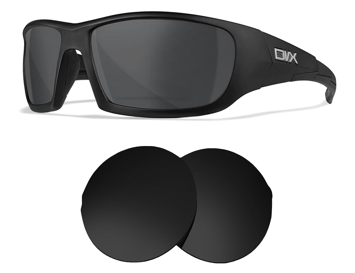 DVX Static-Replacement Lenses-Volcanic Black-Non-Polarized-Seek Optics