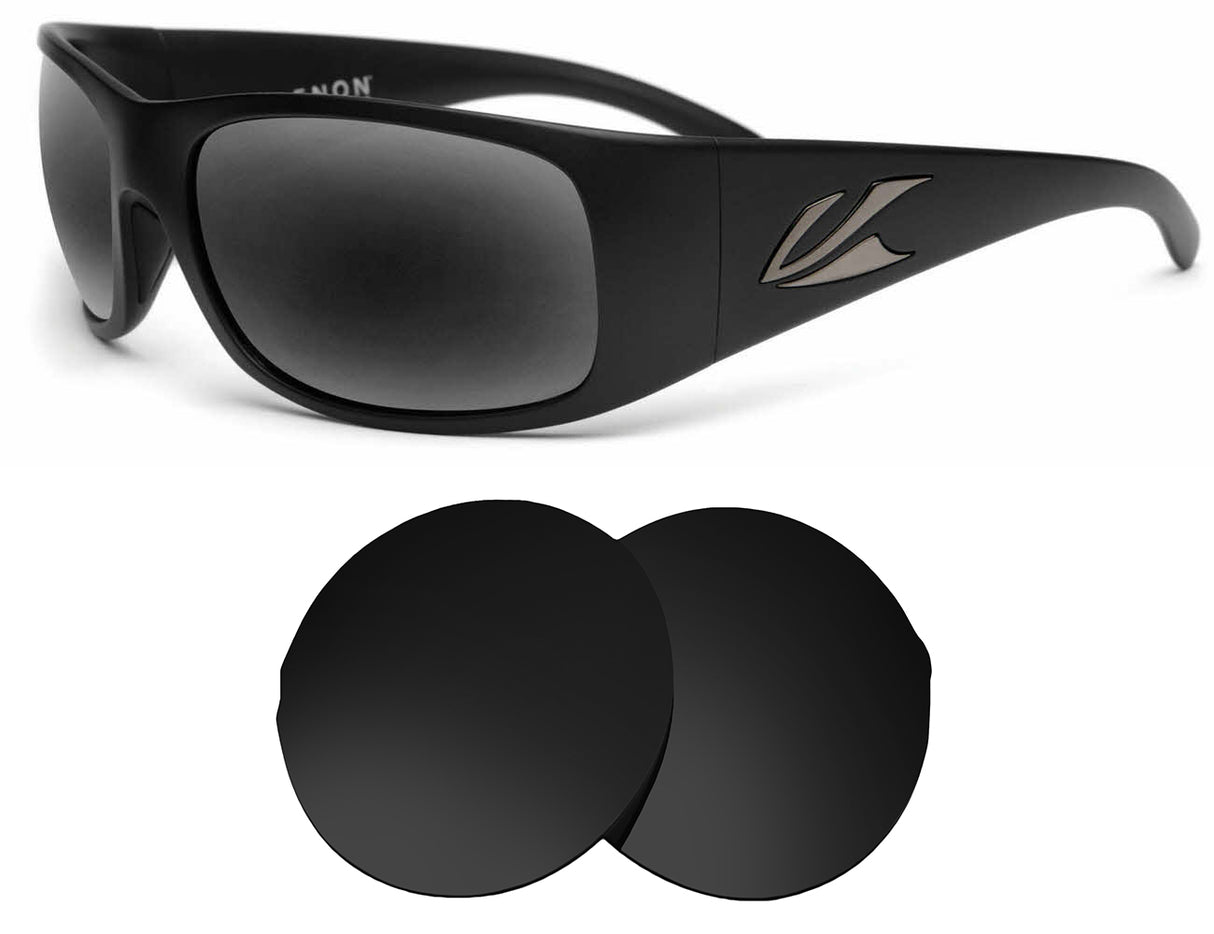 Kaenon Jetty-Replacement Lenses-Volcanic Black-Non-Polarized-Seek Optics