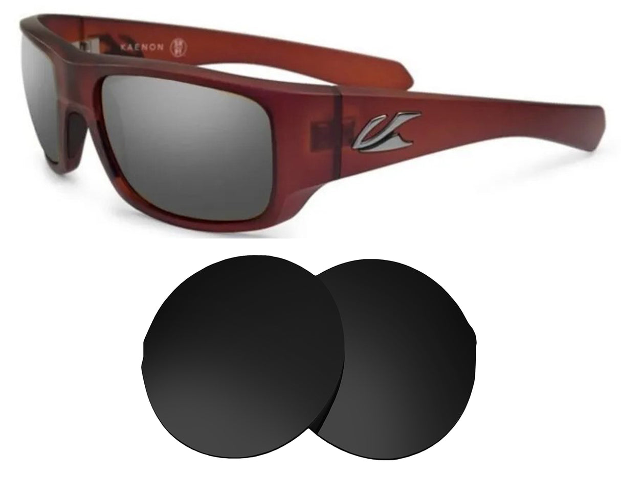 Kaenon Pintail-Replacement Lenses-Volcanic Black-Non-Polarized-Seek Optics
