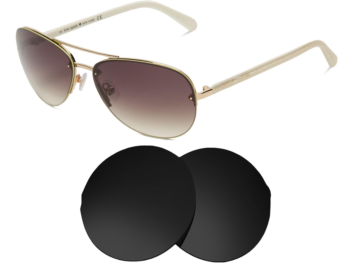 Kate Spade Beryl/S-Replacement Lenses-Volcanic Black-Non-Polarized-Seek Optics