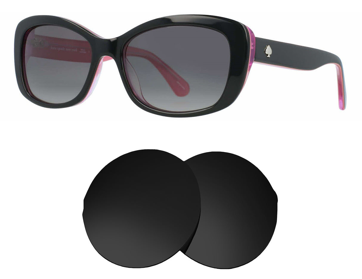 Kate Spade Claretta/P/S-Replacement Lenses-Volcanic Black-Non-Polarized-Seek Optics