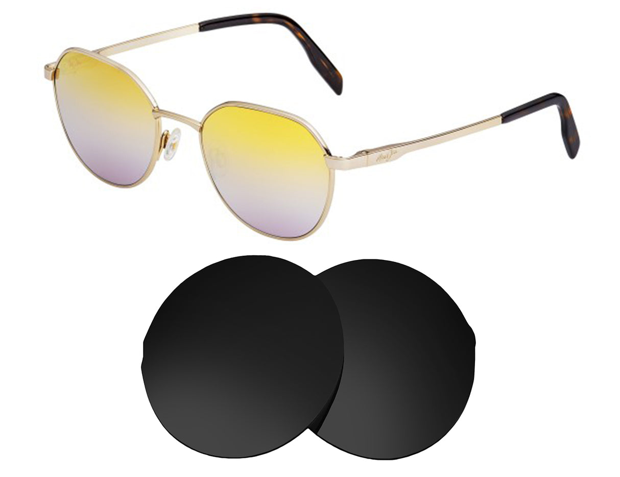 Maui Jim Hukilau MJ845-Replacement Lenses-Volcanic Black-Non-Polarized-Seek Optics