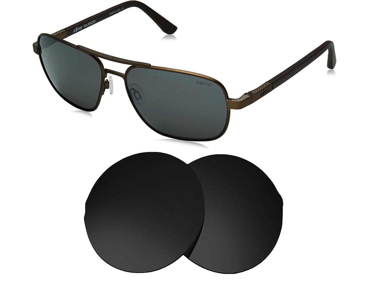 REVO Freeman RE1012-Replacement Lenses-Volcanic Black-Non-Polarized-Seek Optics