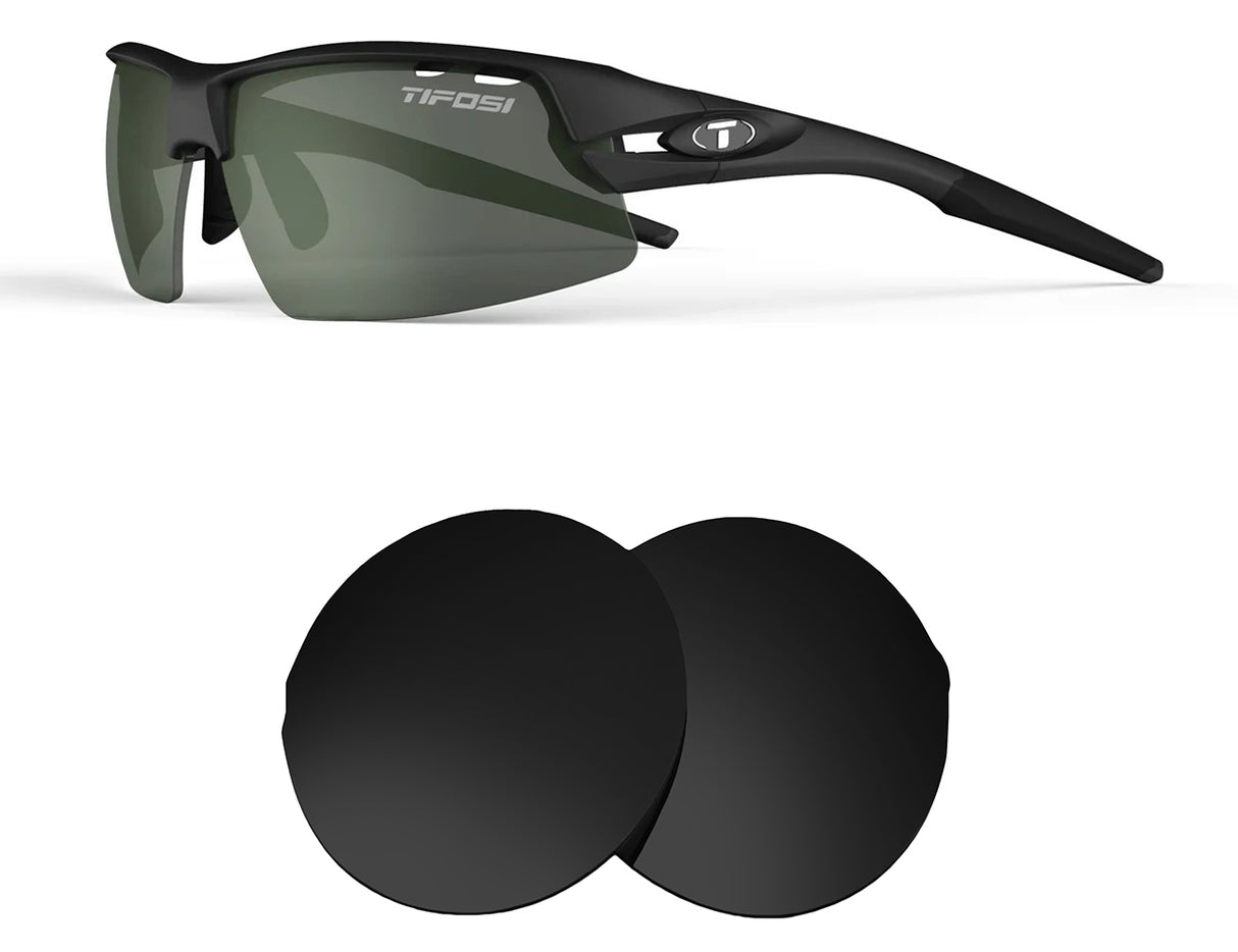 Tifosi Crit Vented-Replacement Lenses-Volcanic Black-Non-Polarized-Seek Optics