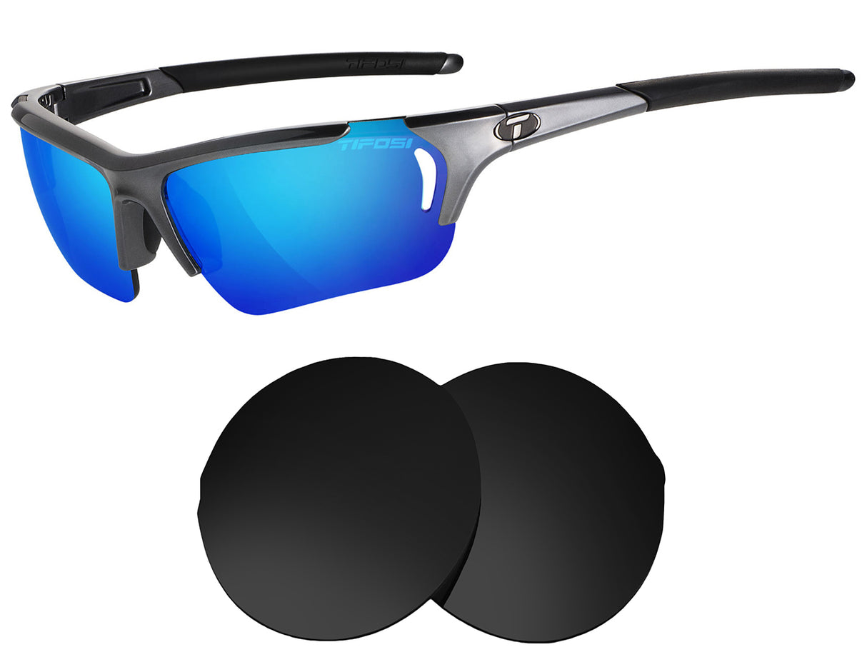 Tifosi Radius Vented-Replacement Lenses-Volcanic Black-Non-Polarized-Seek Optics