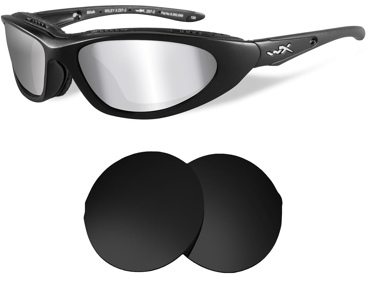 Wiley X Blink-Replacement Lenses-Volcanic Black-Non-Polarized-Seek Optics