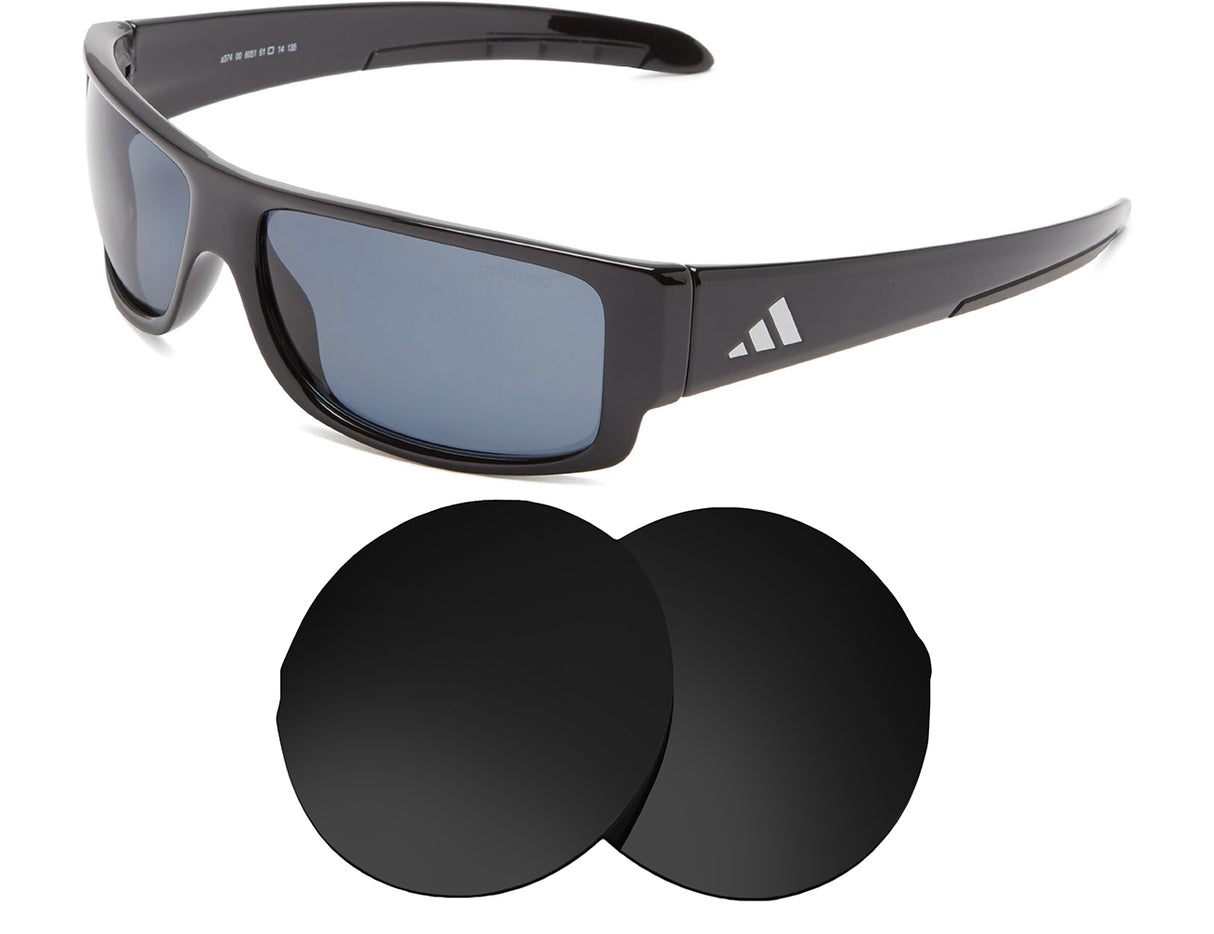 Adidas Kundo A374-Replacement Lenses-Volcanic Black-Non-Polarized-Seek Optics