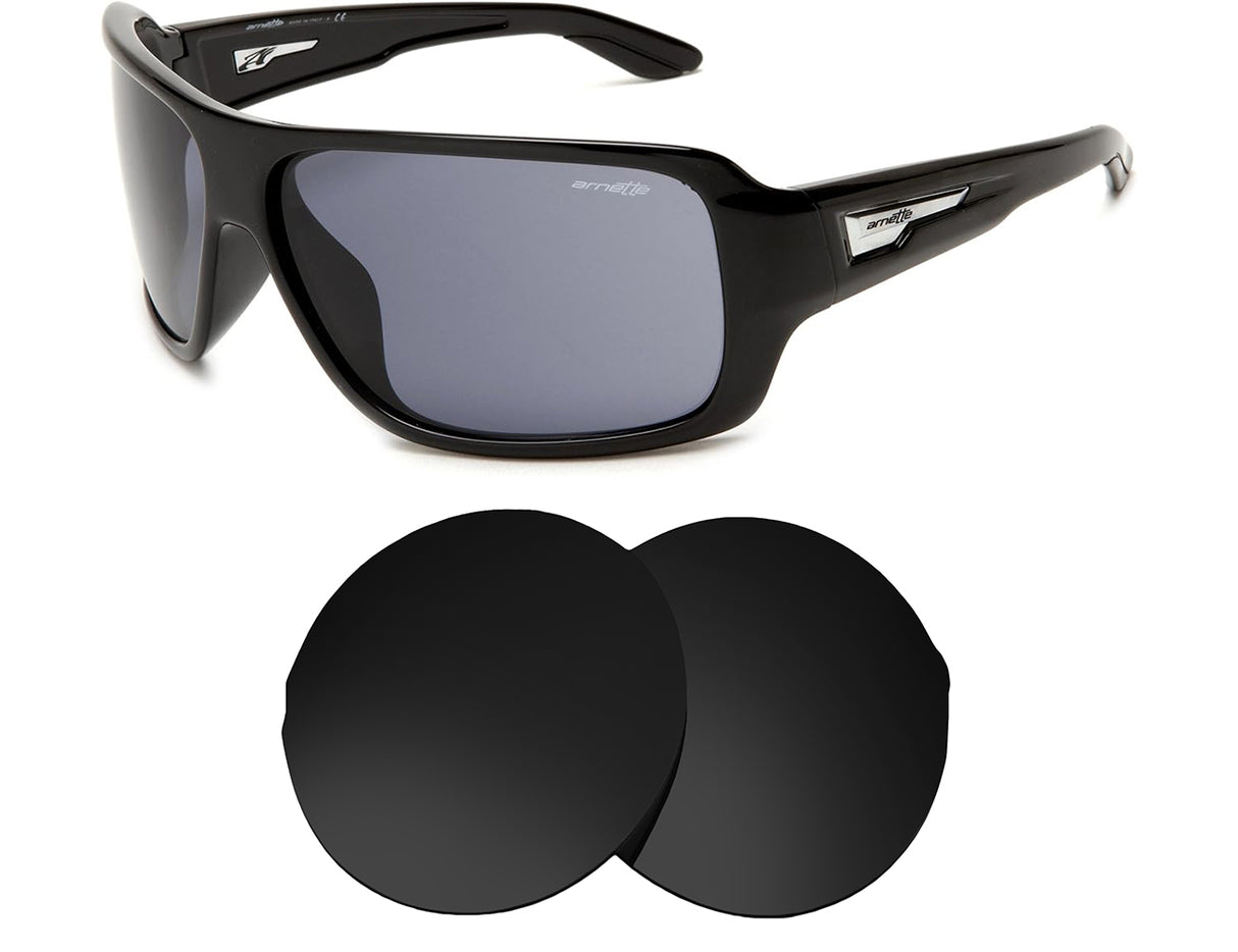 Arnette Bluto AN4136-Replacement Lenses-Volcanic Black-Non-Polarized-Seek Optics