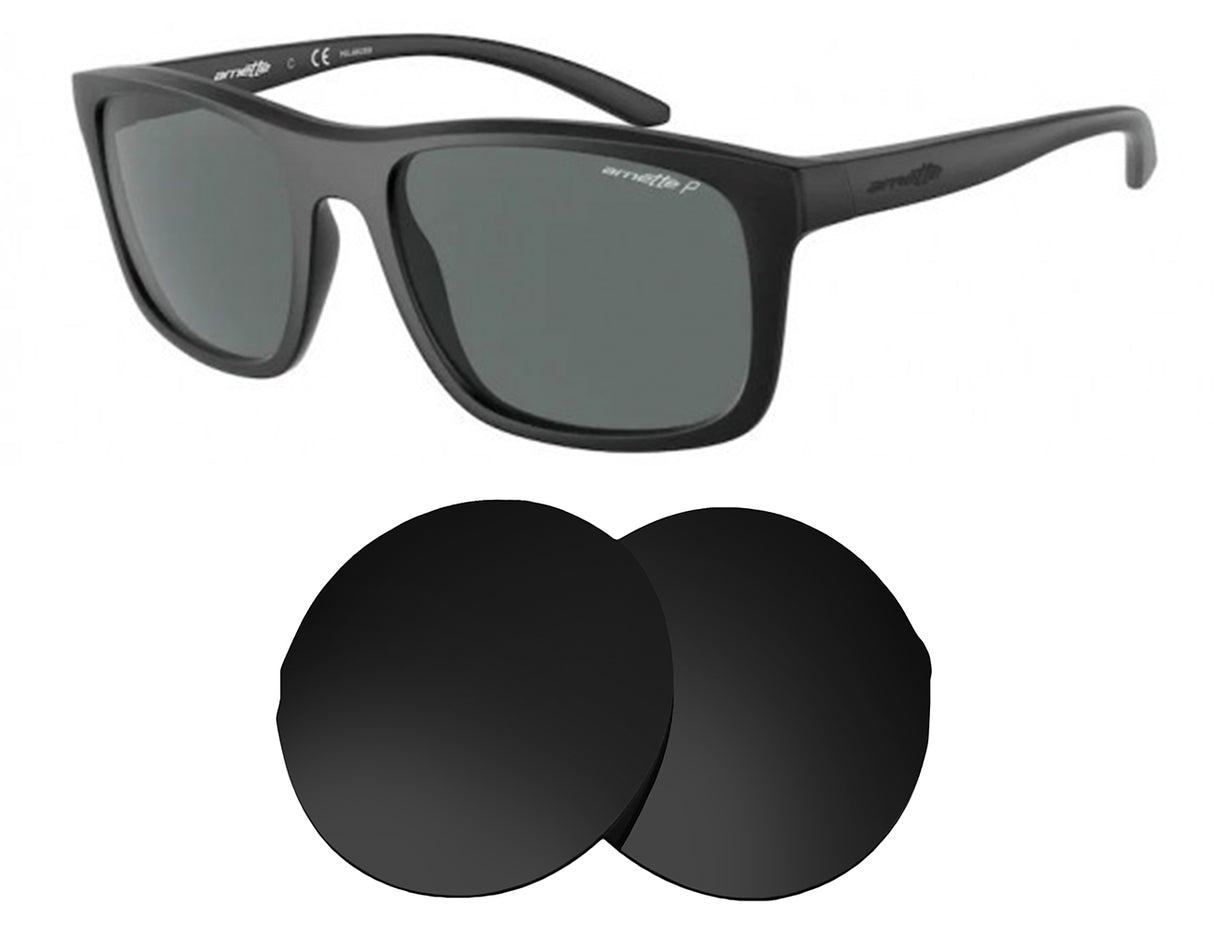 Arnette Complementary AN4233-Replacement Lenses-Volcanic Black-Non-Polarized-Seek Optics