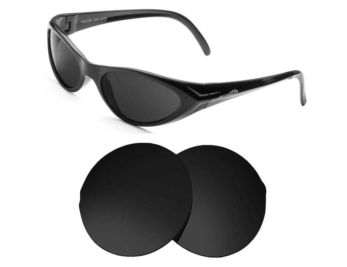 Arnette Falcon AN210-Replacement Lenses-Volcanic Black-Non-Polarized-Seek Optics