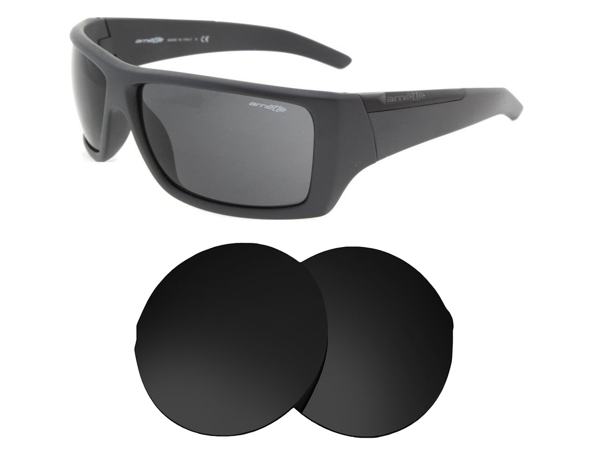 Arnette Hazard AN4167-Replacement Lenses-Volcanic Black-Non-Polarized-Seek Optics