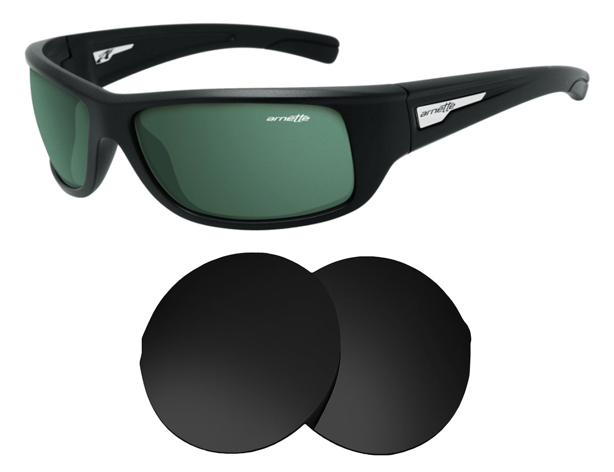 Arnette Wolfman AN4137-Replacement Lenses-Volcanic Black-Non-Polarized-Seek Optics