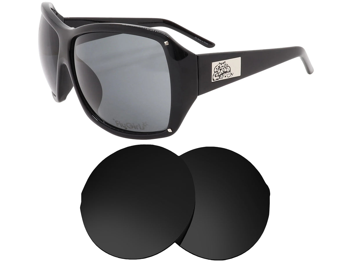 Black Flys On The Fly-Replacement Lenses-Volcanic Black-Non-Polarized-Seek Optics