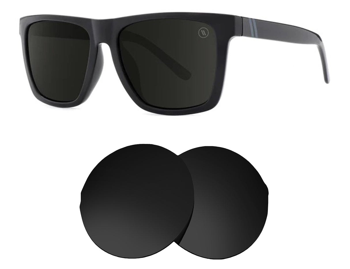 Blenders Black Jacket-Replacement Lenses-Volcanic Black-Non-Polarized-Seek Optics