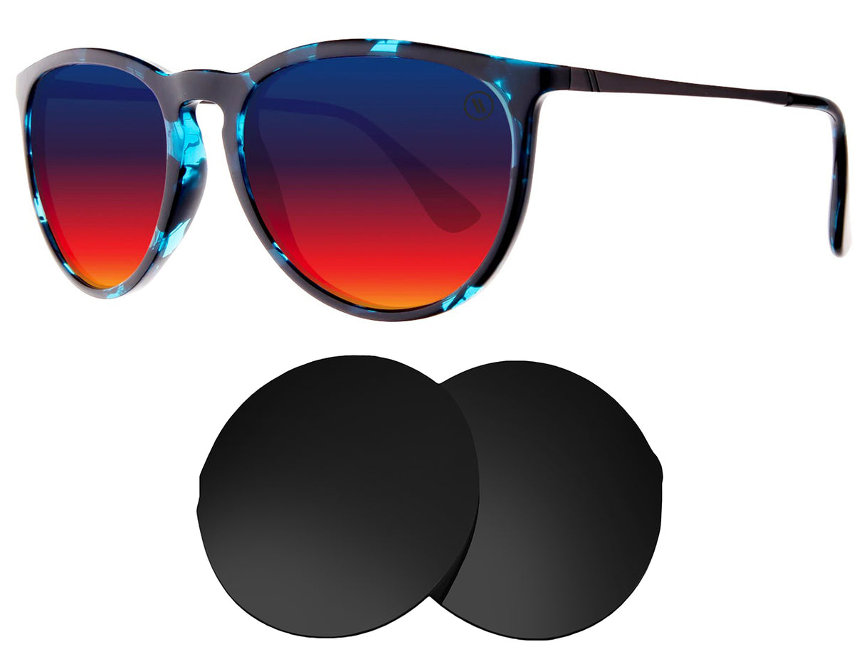 Blenders Crazy Daisy-Replacement Lenses-Volcanic Black-Non-Polarized-Seek Optics
