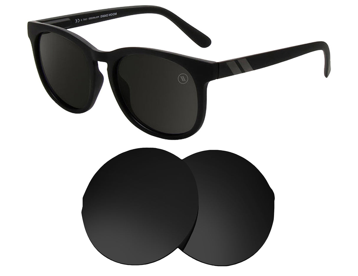Blenders Moon Dawg-Replacement Lenses-Volcanic Black-Non-Polarized-Seek Optics