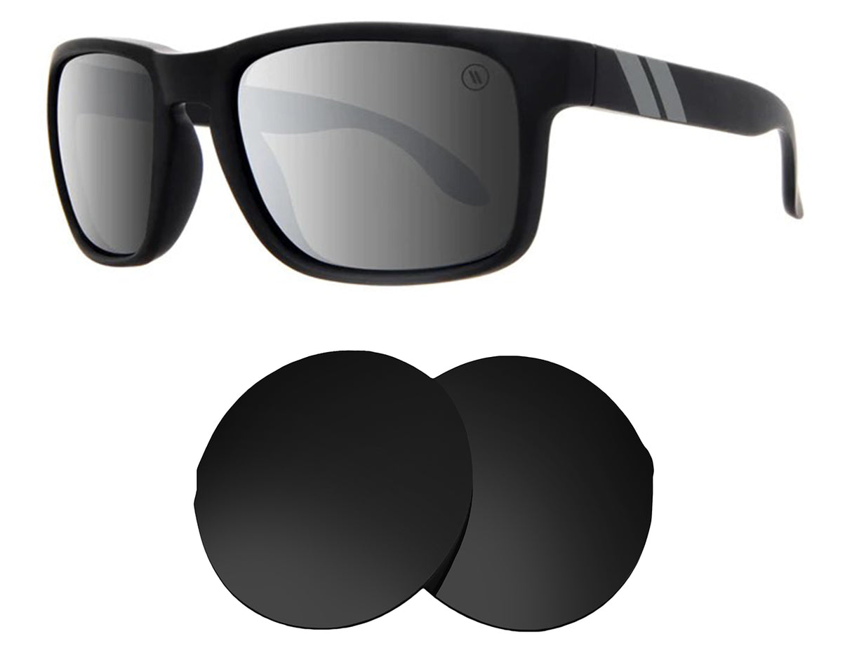 Blenders Mystic Grey-Replacement Lenses-Volcanic Black-Non-Polarized-Seek Optics