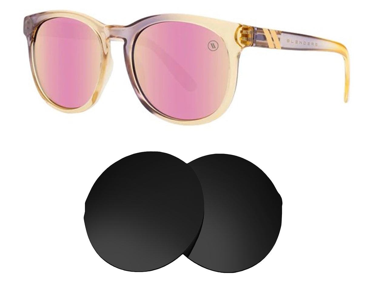 Blenders Pink Lemonade-Replacement Lenses-Volcanic Black-Non-Polarized-Seek Optics