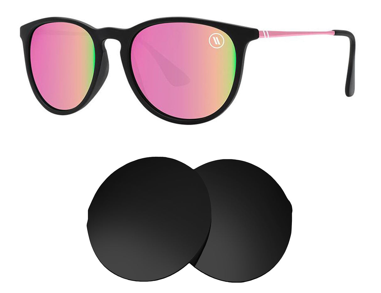 Blenders Rose Theater-Replacement Lenses-Volcanic Black-Non-Polarized-Seek Optics