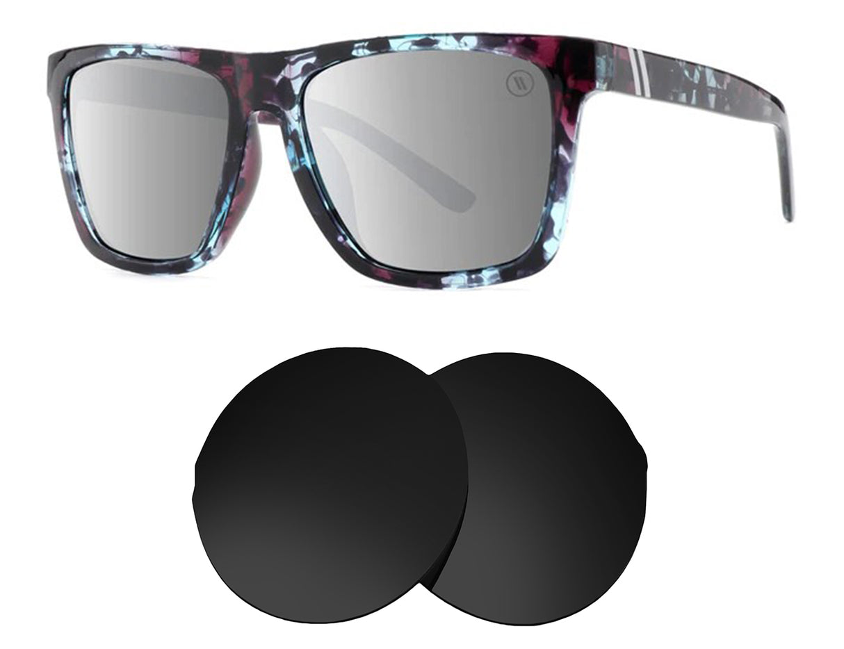Blenders Stone Zone-Replacement Lenses-Volcanic Black-Non-Polarized-Seek Optics