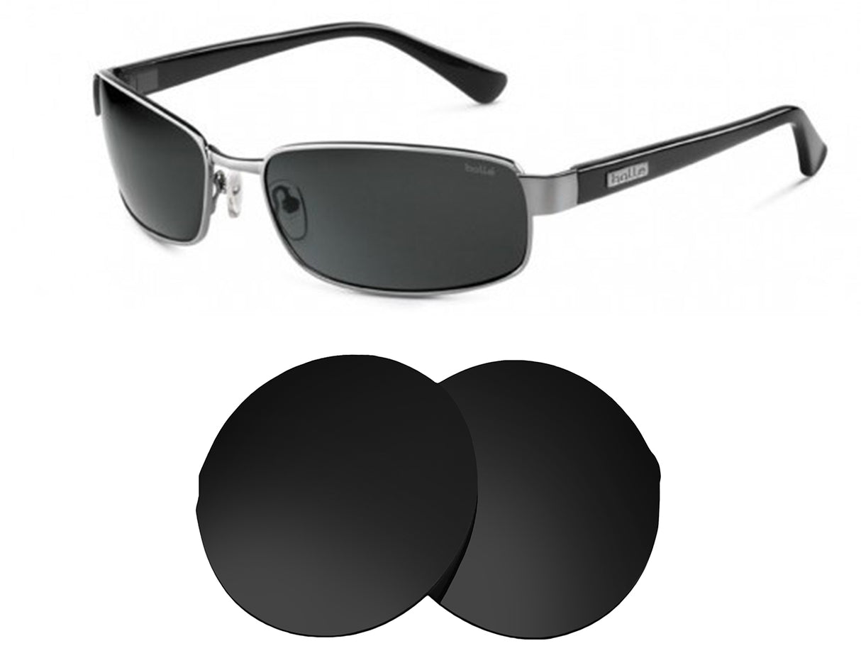 Bolle Delancey-Replacement Lenses-Volcanic Black-Non-Polarized-Seek Optics