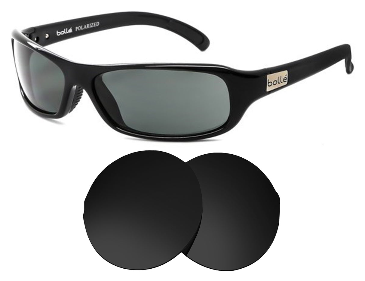 Bolle Fang-Replacement Lenses-Volcanic Black-Non-Polarized-Seek Optics
