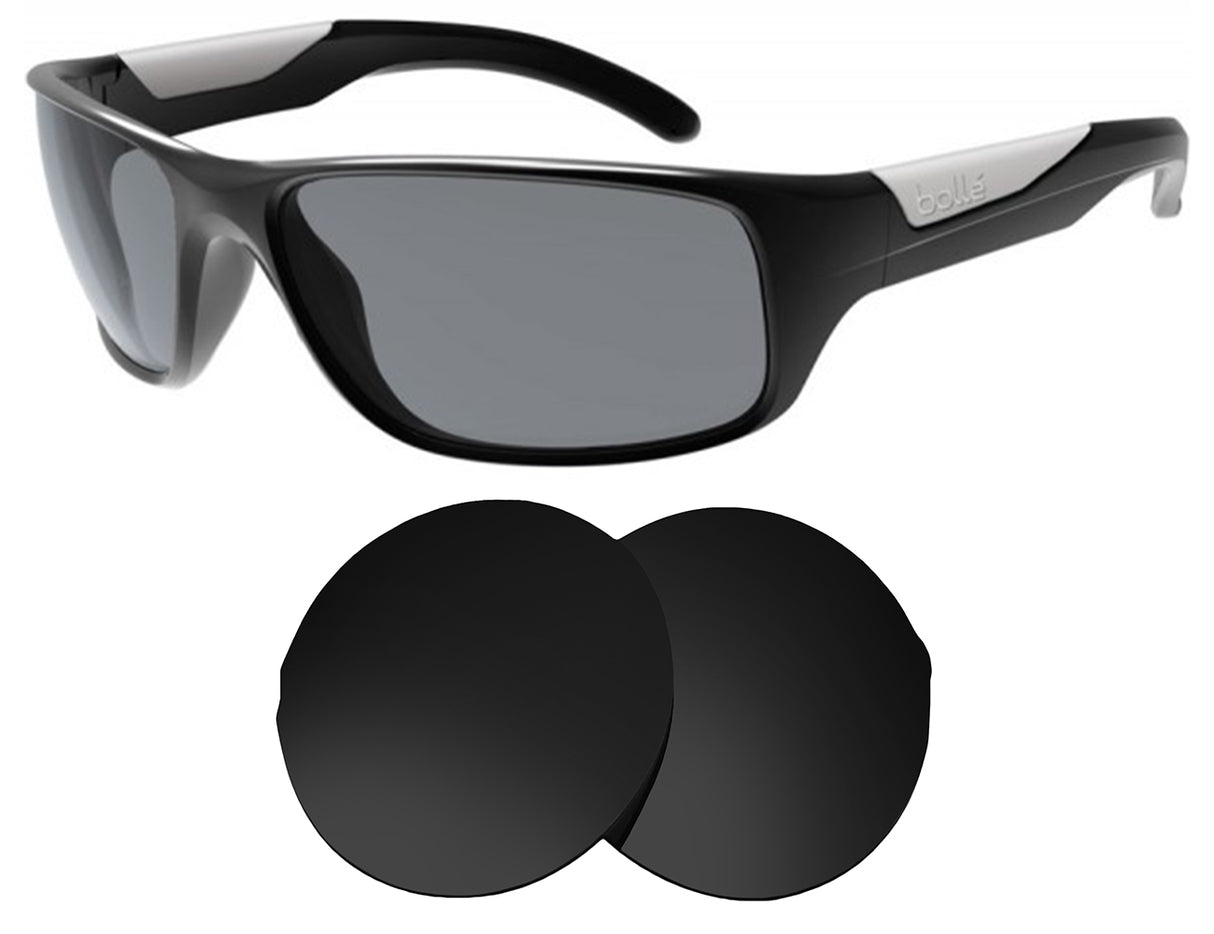 Bolle Vibe-Replacement Lenses-Volcanic Black-Non-Polarized-Seek Optics
