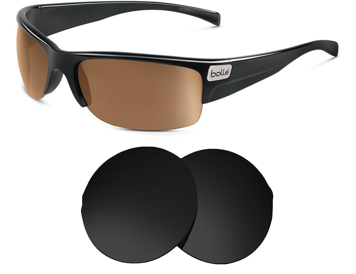 Bolle Zander-Replacement Lenses-Volcanic Black-Non-Polarized-Seek Optics