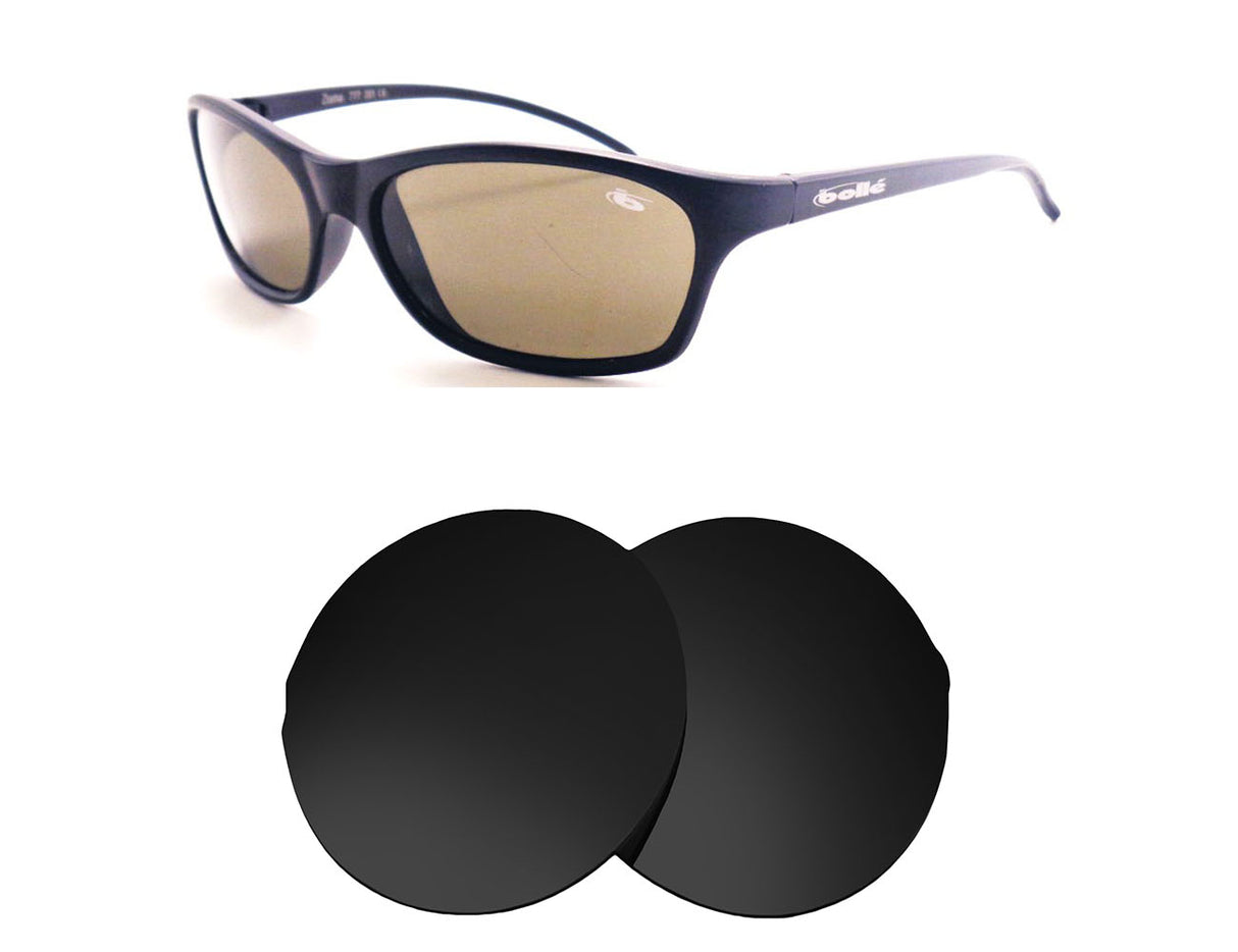 Bollè Zuma-Replacement Lenses-Volcanic Black-Non-Polarized-Seek Optics