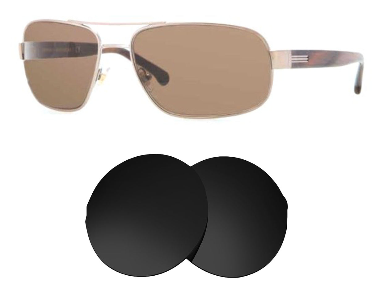 Brooks Brothers BB 4012-Replacement Lenses-Volcanic Black-Non-Polarized-Seek Optics